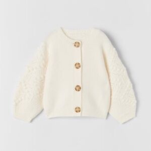 Crochet knit cardigan